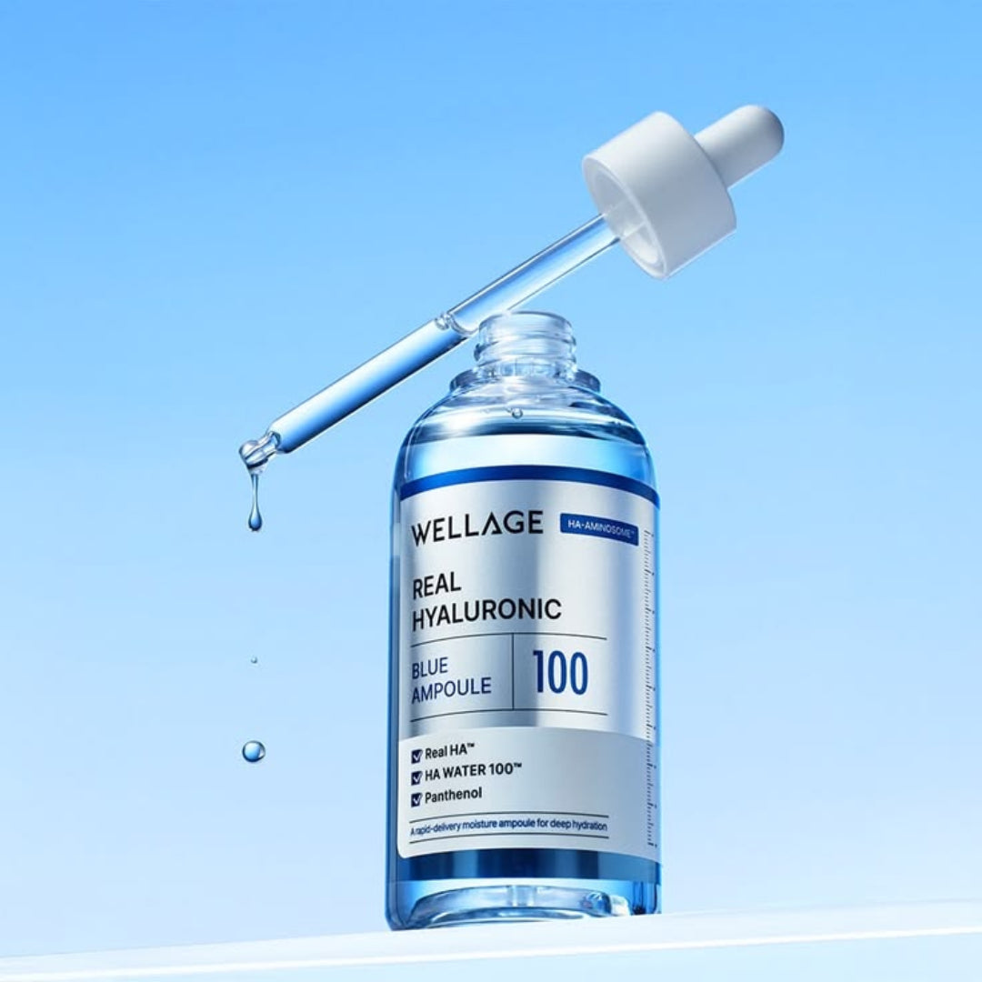 [WELLAGE] Real Hyaluronic Blue 100 Ampoule 60ML